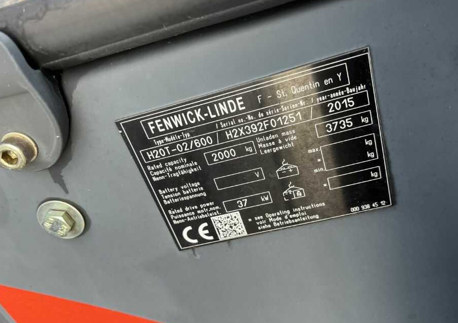 Linde H20T-02/600 - Empilhadeira a gás: foto 4 Linde H20T-02/600 - Empilhadeira a gás: foto 4