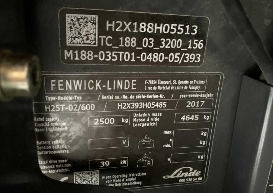 Linde H25T-02/600 - Empilhadeira a gás: foto 3 Linde H25T-02/600 - Empilhadeira a gás: foto 3