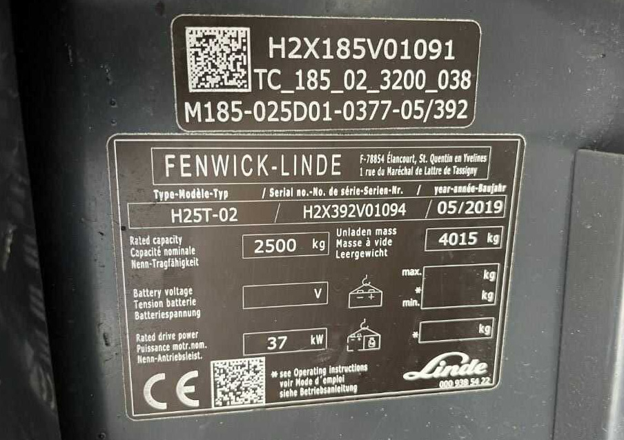 Linde H25T-02 - Empilhadeira a gás: foto 4 Linde H25T-02 - Empilhadeira a gás: foto 4