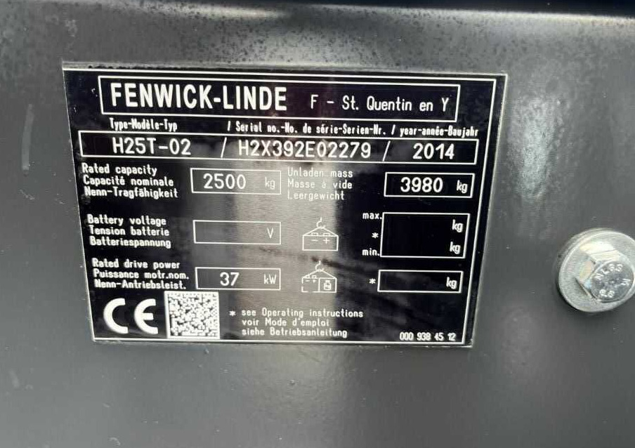 Linde H25T-02 - Empilhadeira a gás: foto 3 Linde H25T-02 - Empilhadeira a gás: foto 3