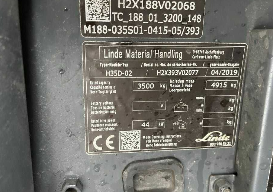 Linde H35D-02 - Empilhadeira a diesel: foto 4 Linde H35D-02 - Empilhadeira a diesel: foto 4