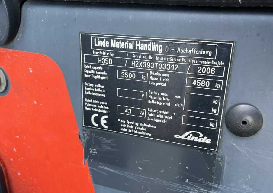 Linde H35D - Empilhadeira a diesel: foto 4 Linde H35D - Empilhadeira a diesel: foto 4