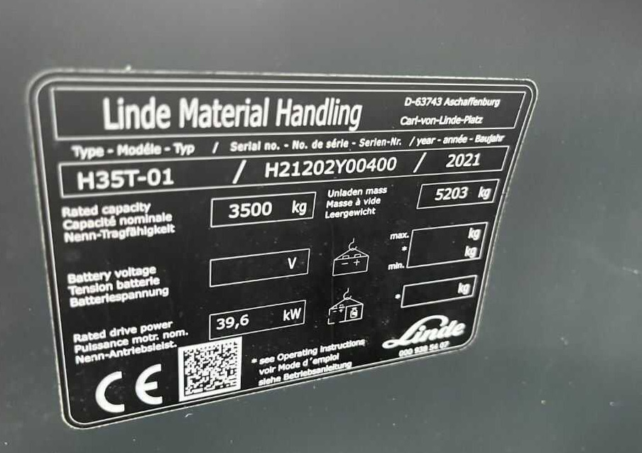 Linde H35T-01 - Empilhadeira a gás: foto 4 Linde H35T-01 - Empilhadeira a gás: foto 4
