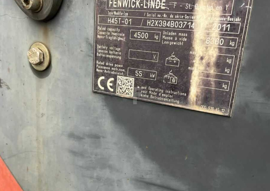 Linde H45T-01 - Empilhadeira a gás: foto 4 Linde H45T-01 - Empilhadeira a gás: foto 4