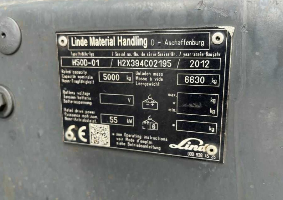 Linde H50D-01 - Empilhadeira a diesel: foto 4 Linde H50D-01 - Empilhadeira a diesel: foto 4