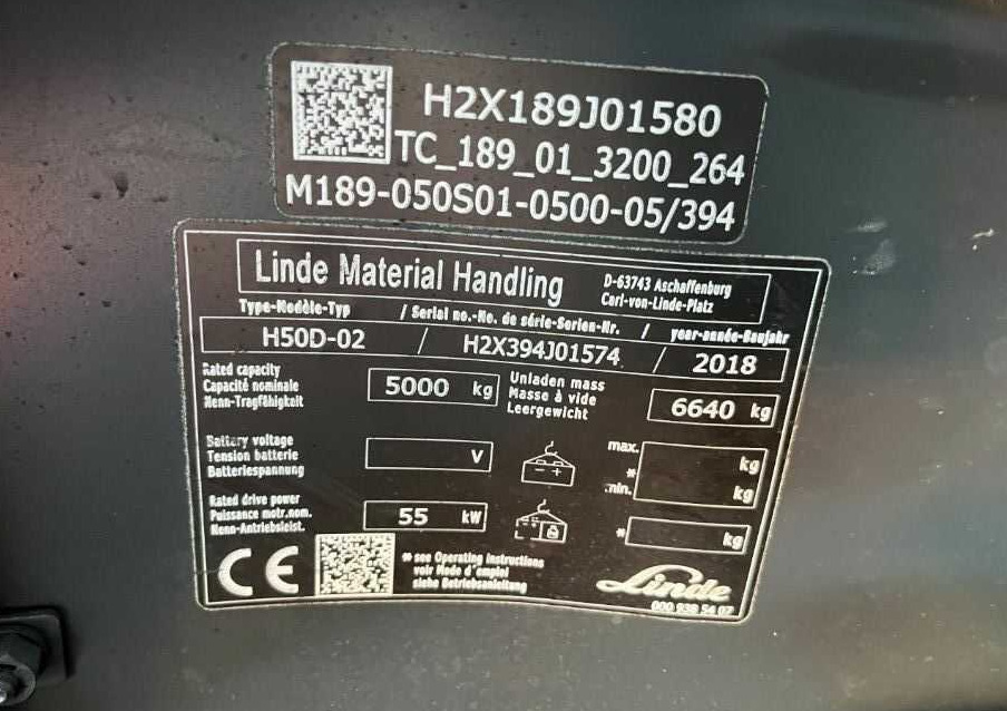 Linde H50D-02 - Empilhadeira a diesel: foto 4 Linde H50D-02 - Empilhadeira a diesel: foto 4