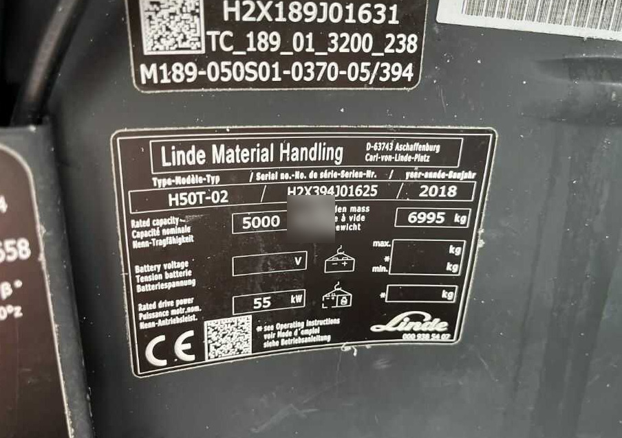 Linde H50T-02 - Empilhadeira a gás: foto 4 Linde H50T-02 - Empilhadeira a gás: foto 4