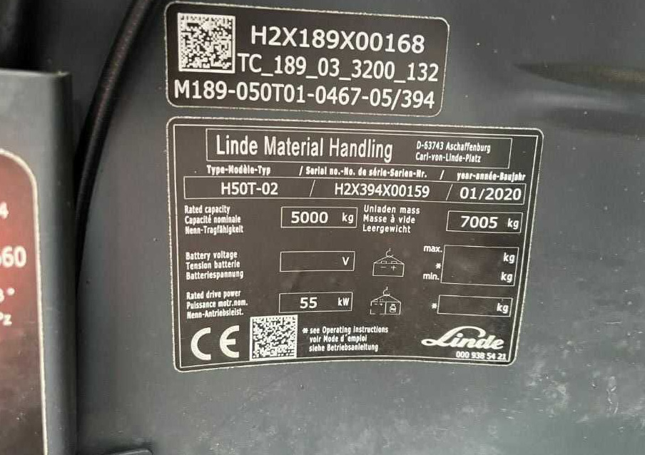 Linde H50T-02 - Empilhadeira a gás: foto 4 Linde H50T-02 - Empilhadeira a gás: foto 4