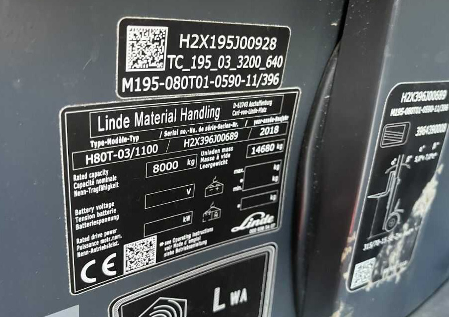 Linde H80T-03/1100 - Empilhadeira a gás: foto 4 Linde H80T-03/1100 - Empilhadeira a gás: foto 4