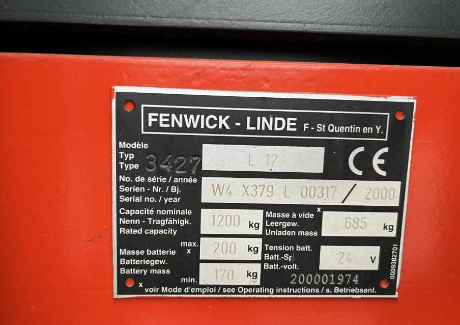 Linde L12 - Stacker: foto 5 Linde L12 - Stacker: foto 5