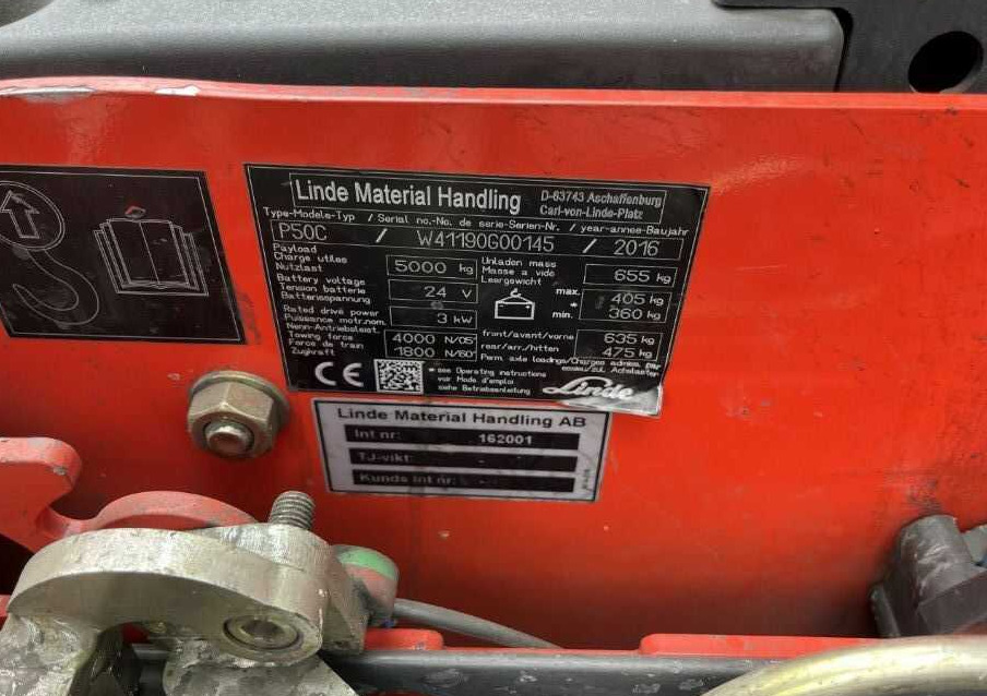 Linde P50C - Trator elétrics: foto 4 Linde P50C - Trator elétrics: foto 4