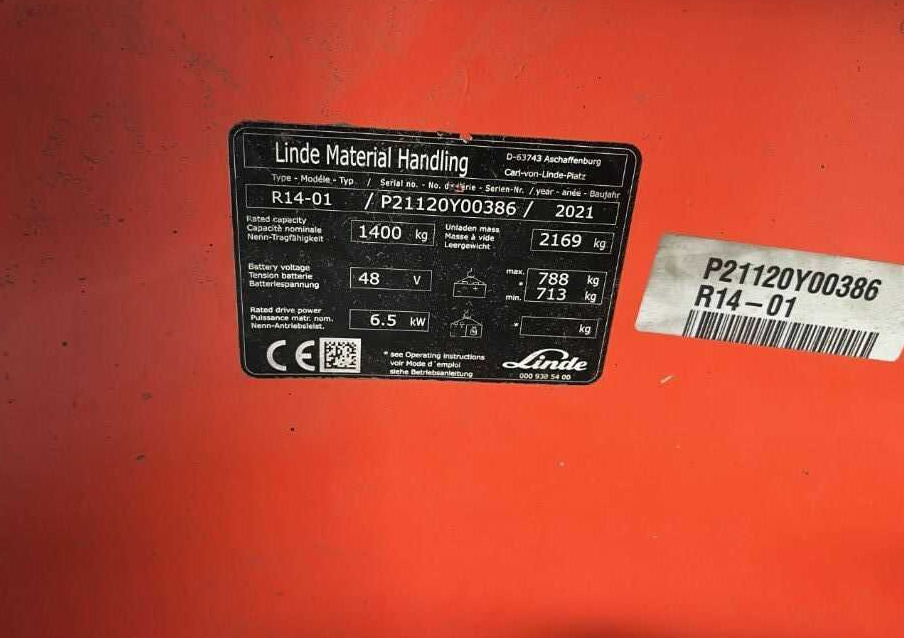 Linde R14-01 - Empilhador retráctil: foto 4 Linde R14-01 - Empilhador retráctil: foto 4