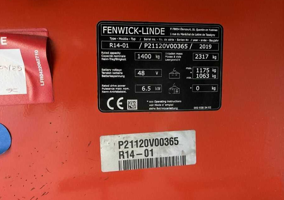 Linde R14-01 - Empilhador retráctil: foto 4 Linde R14-01 - Empilhador retráctil: foto 4