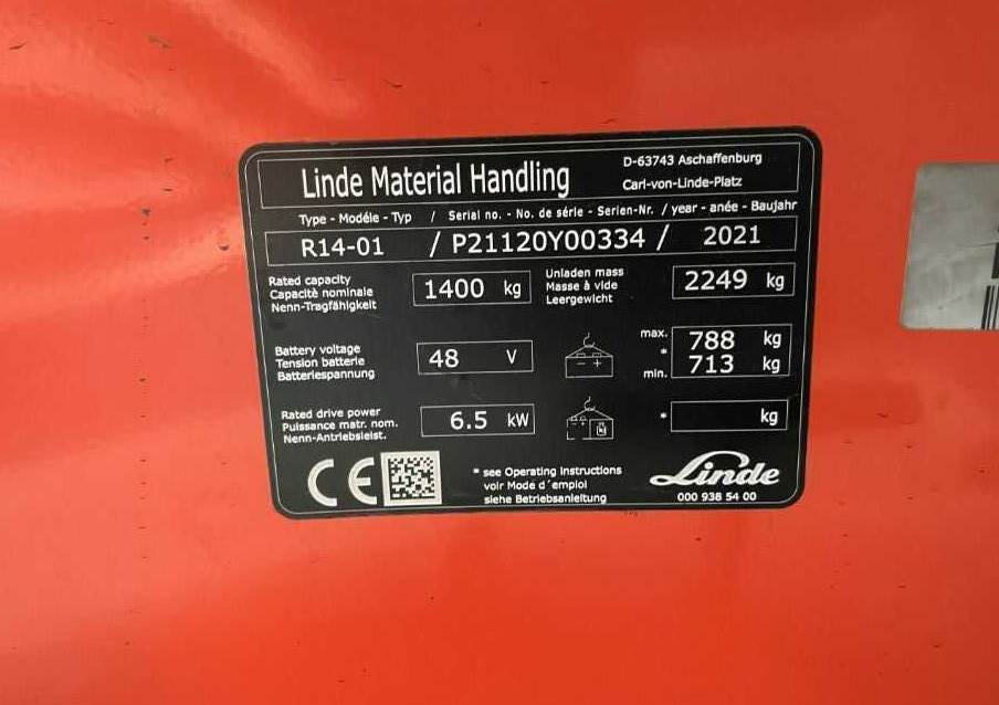 Linde R14-01 - Empilhador retráctil: foto 4 Linde R14-01 - Empilhador retráctil: foto 4