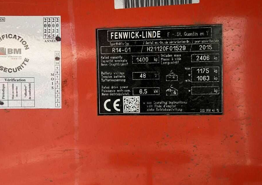 Linde R14-01 - Empilhador retráctil: foto 4 Linde R14-01 - Empilhador retráctil: foto 4