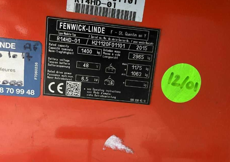 Linde R14HD-01 - Empilhador retráctil: foto 4 Linde R14HD-01 - Empilhador retráctil: foto 4