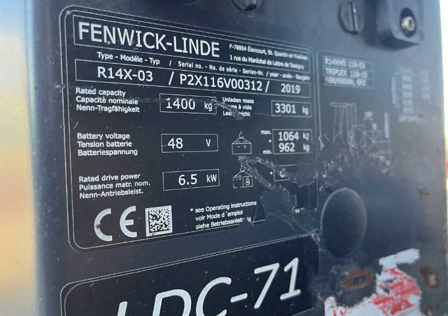 Linde R14X - Empilhador retráctil: foto 4 Linde R14X - Empilhador retráctil: foto 4