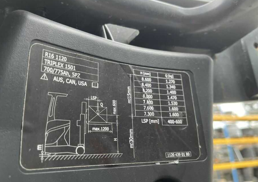 Linde R16-01 - Empilhador retráctil: foto 5 Linde R16-01 - Empilhador retráctil: foto 5