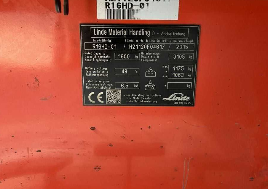 Linde R16HD-01 - Empilhador retráctil: foto 4 Linde R16HD-01 - Empilhador retráctil: foto 4