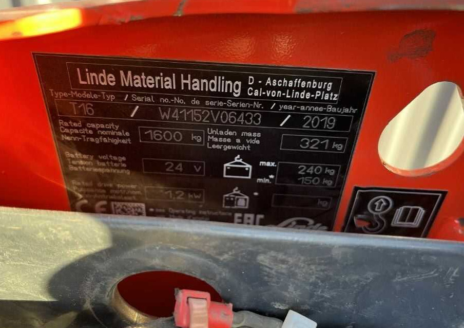Linde T16 - Porta-palete: foto 4 Linde T16 - Porta-palete: foto 4