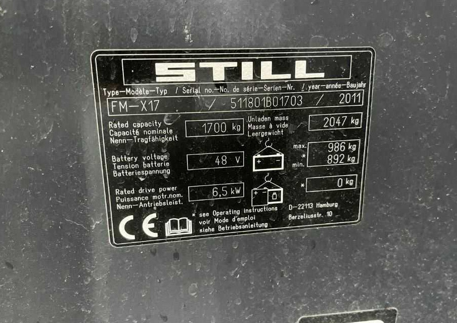 Still FM-X17 - Empilhador retráctil: foto 4 Still FM-X17 - Empilhador retráctil: foto 4