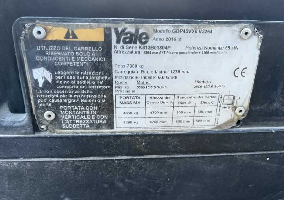 Yale GDP45 - Empilhadeira a diesel: foto 4 Yale GDP45 - Empilhadeira a diesel: foto 4