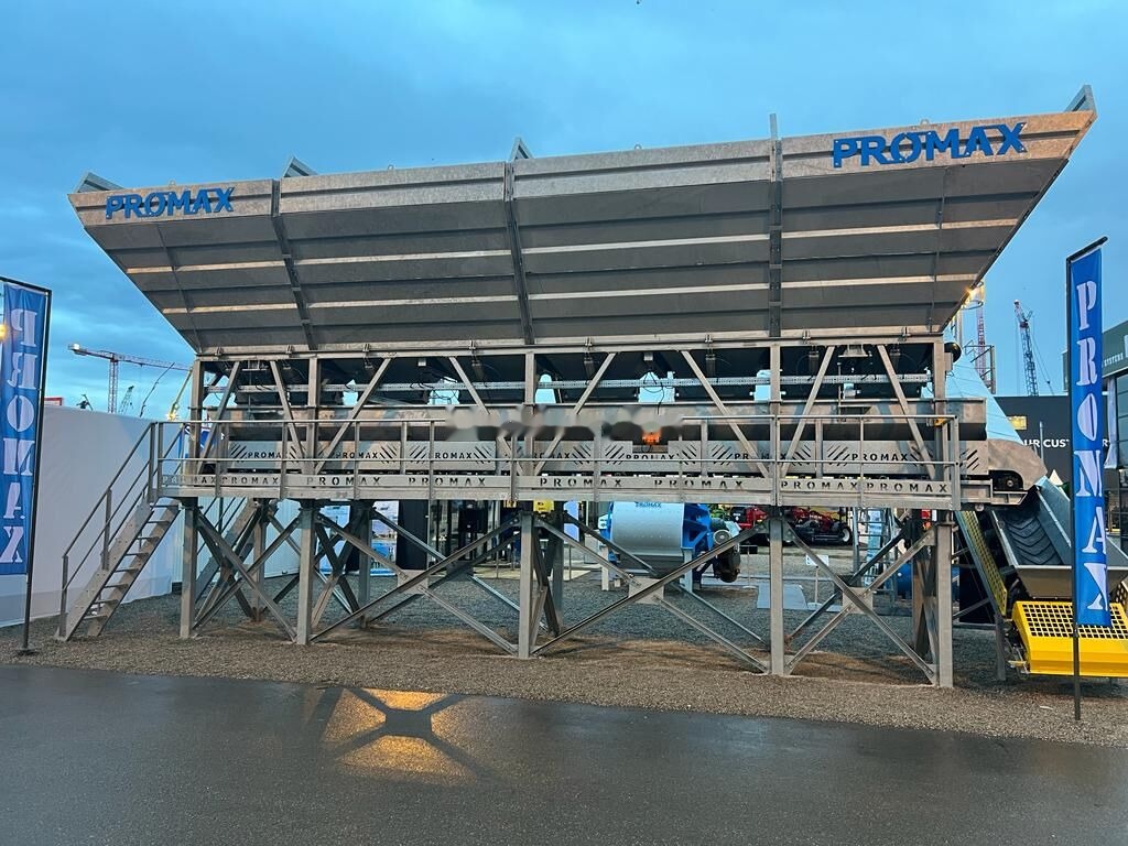 Promax GALVANIZED Compact Concrete Batching Plant C120-TWN-LINE (120m3/ - Silo de cimento: foto 3 Promax GALVANIZED Compact Concrete Batching Plant C120-TWN-LINE (120m3/ - Silo de cimento: foto 3