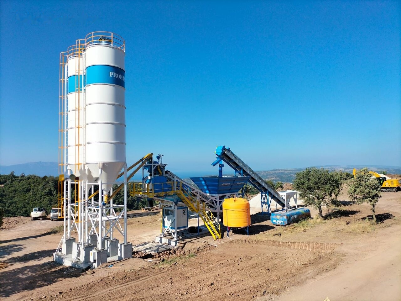 Usina de concreto novo Promax Mobile Concrete Batching Plant PROMAX M60-SNG (60m3/h): foto 12