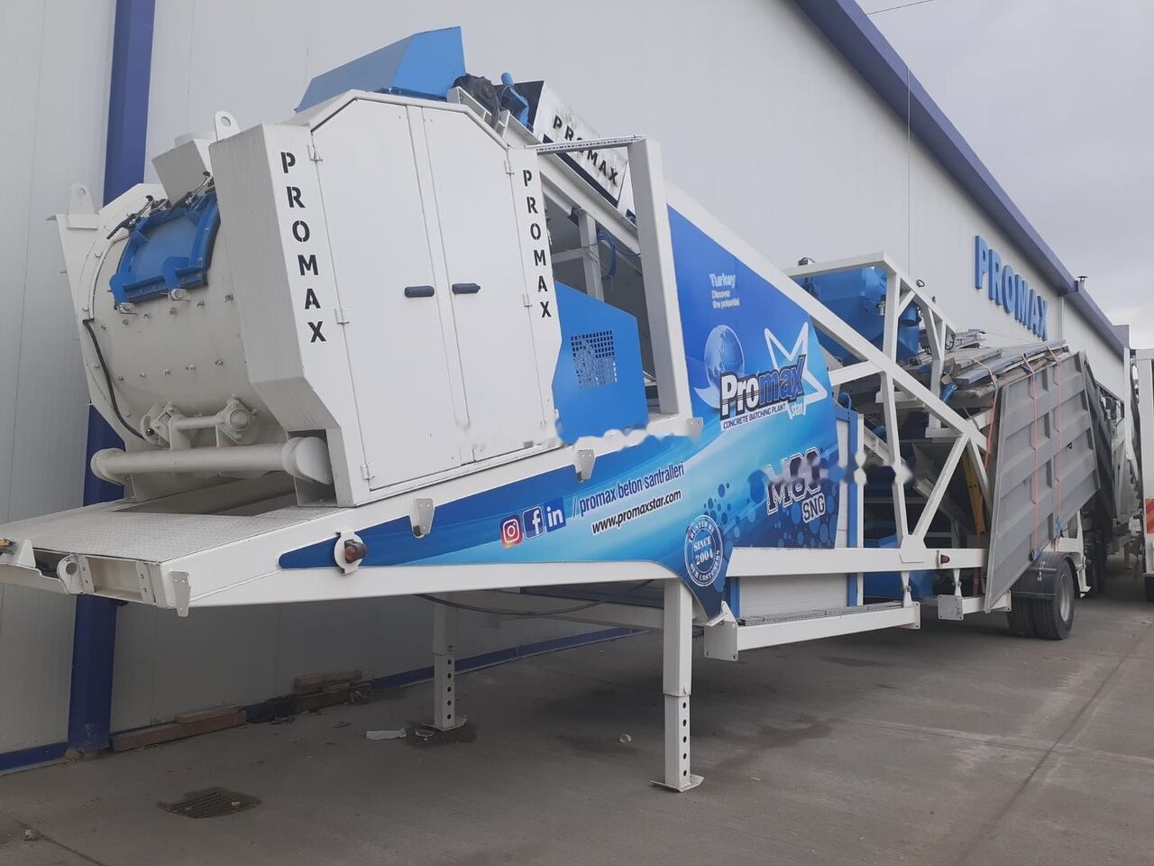 Usina de concreto novo Promax Mobile Concrete Batching Plant PROMAX M60-SNG (60m3/h): foto 9
