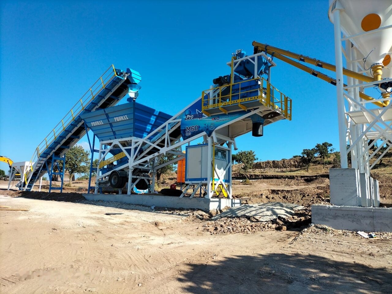 Usina de concreto novo Promax Mobile Concrete Batching Plant PROMAX M60-SNG (60m3/h): foto 13