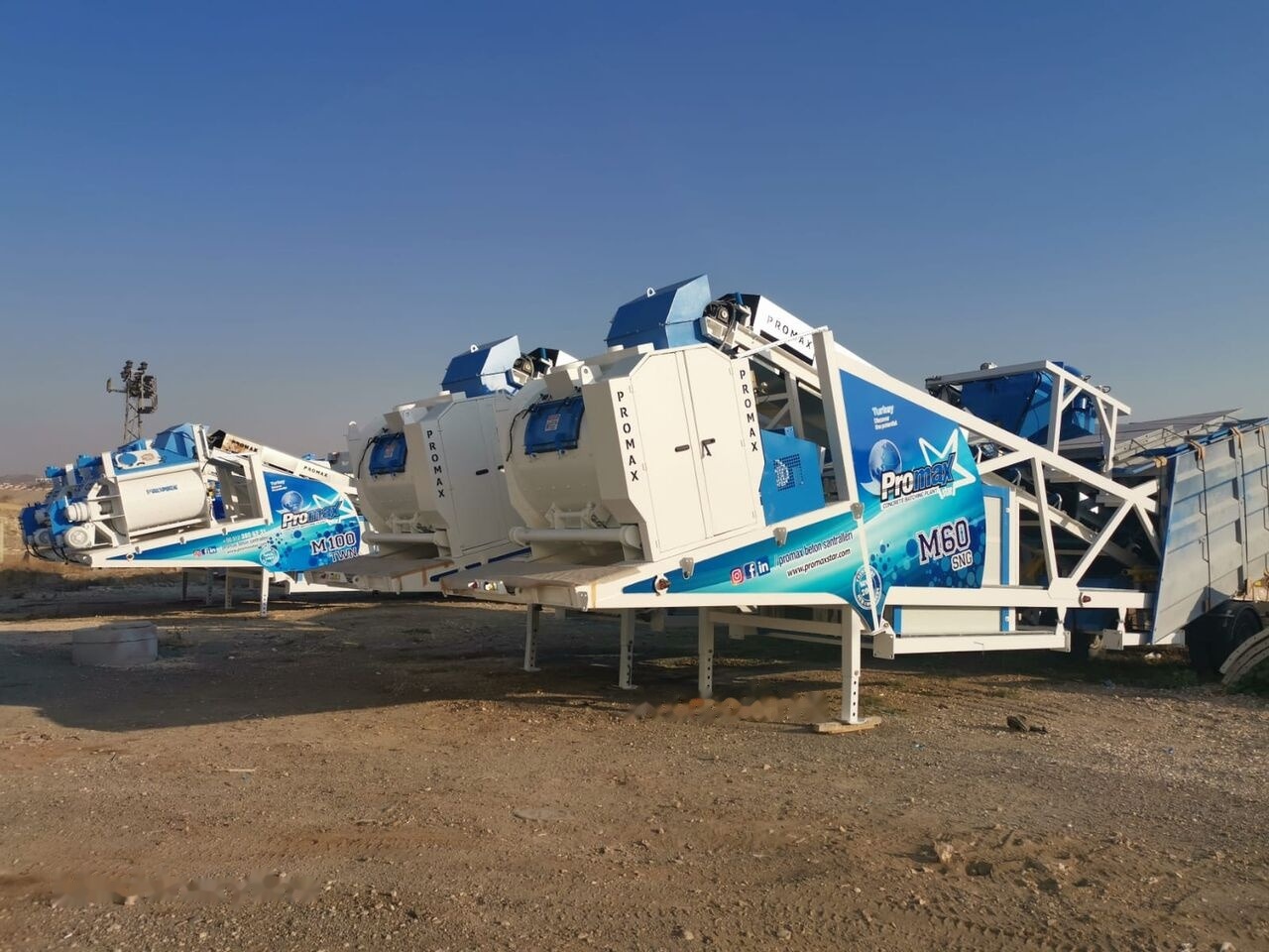 Usina de concreto novo Promax Mobile Concrete Batching Plant PROMAX M60-SNG (60m3/h): foto 25