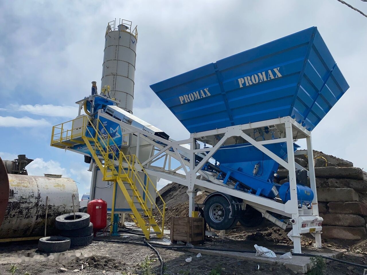 Usina de concreto novo Promax Mobile Concrete Batching Plant PROMAX M60-SNG (60m3/h): foto 10