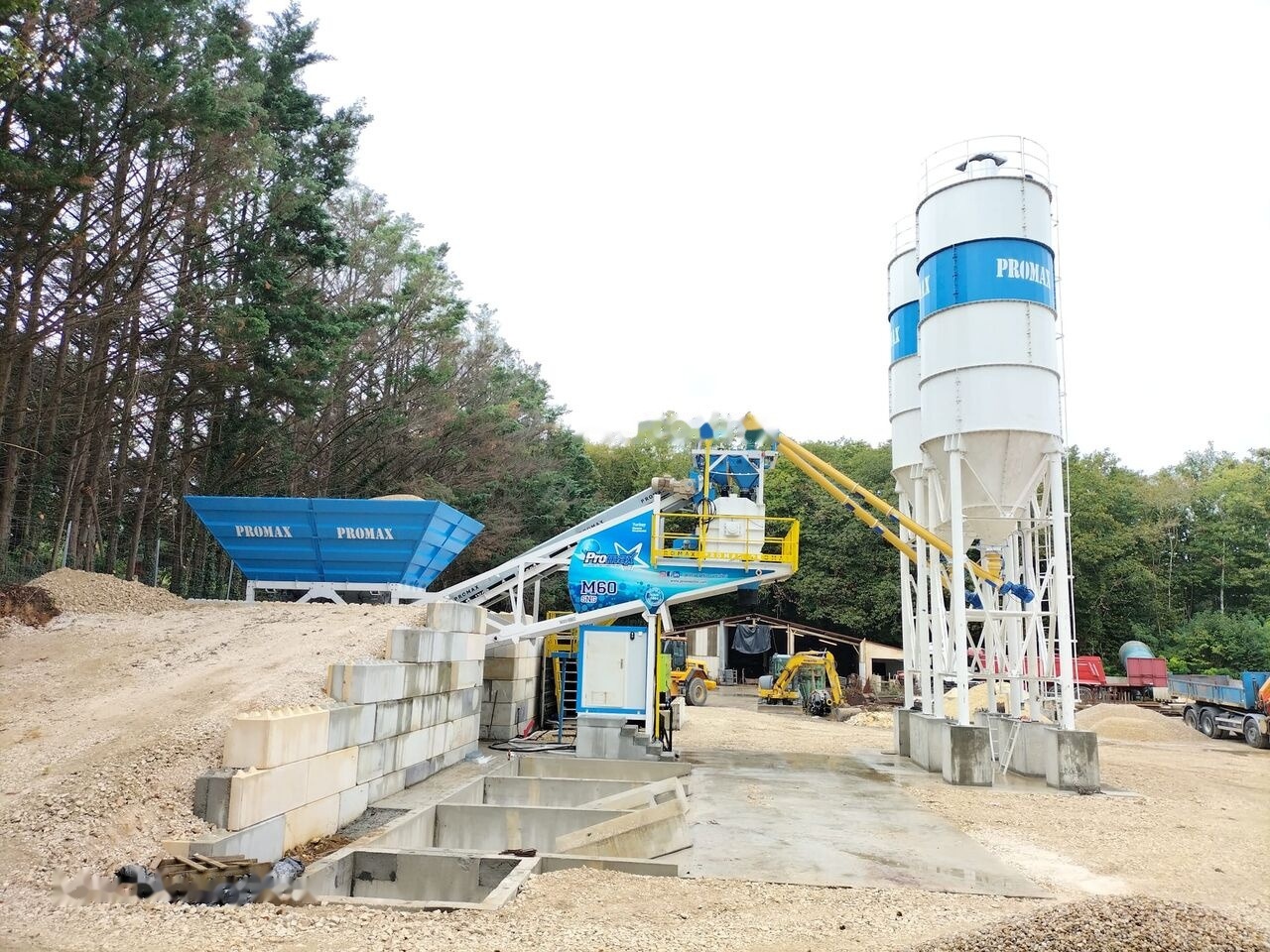 Usina de concreto novo Promax Mobile Concrete Batching Plant PROMAX M60-SNG (60m3/h): foto 22