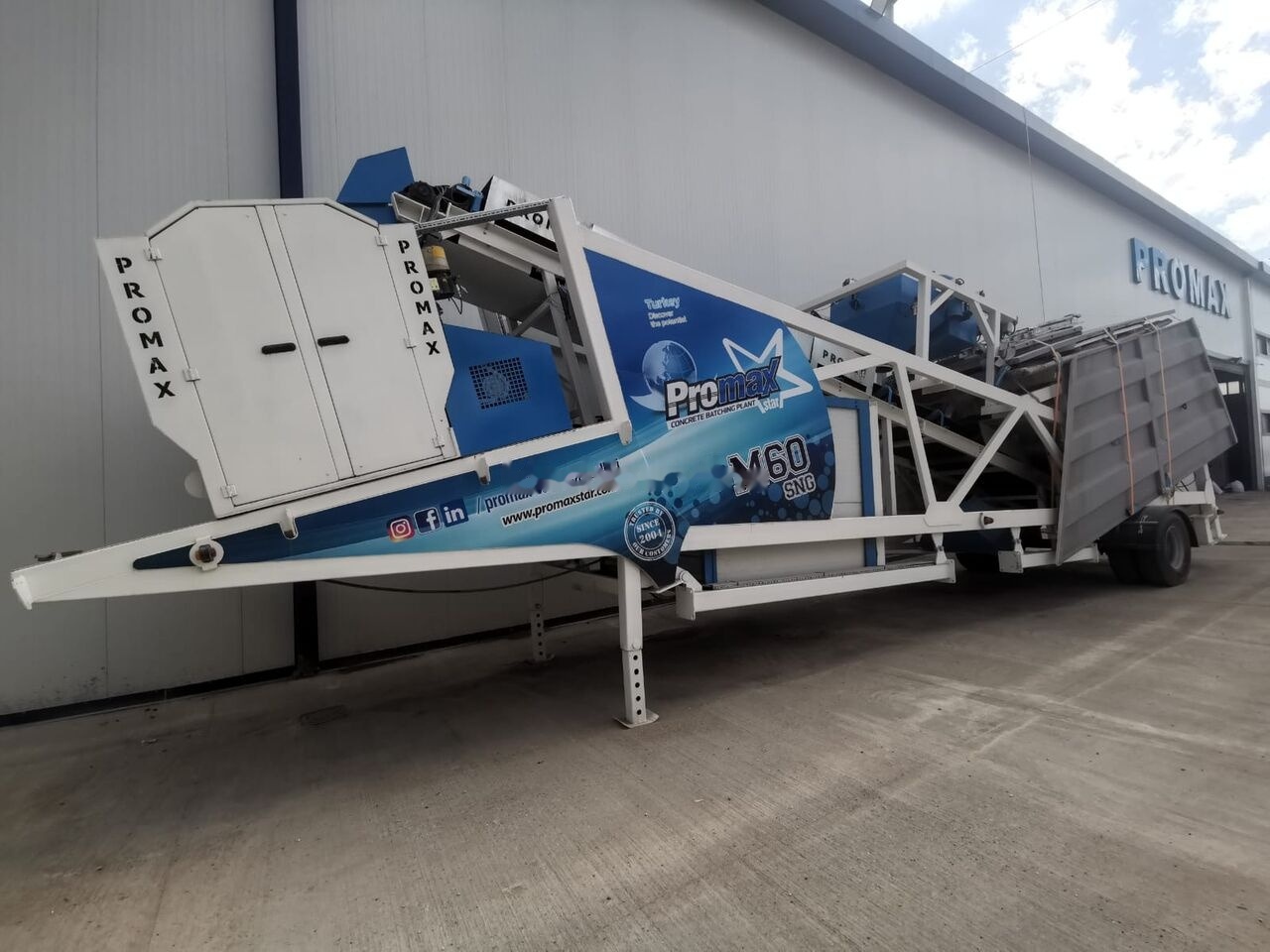 Usina de concreto novo Promax Mobile Concrete Batching Plant PROMAX M60-SNG (60m3/h): foto 28