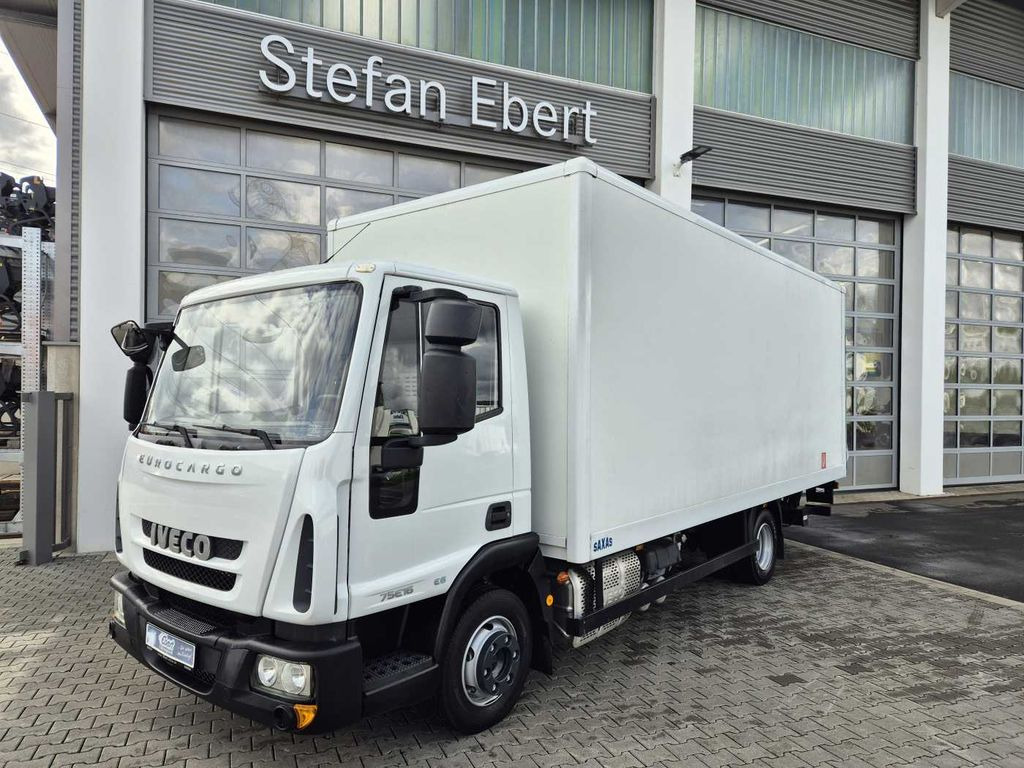 Iveco Eurocargo ML75E16 4x2 Koffer + LBW 48tkm - Carrinha de contentor: foto 1 Iveco Eurocargo ML75E16 4x2 Koffer + LBW 48tkm - Carrinha de contentor: foto 1