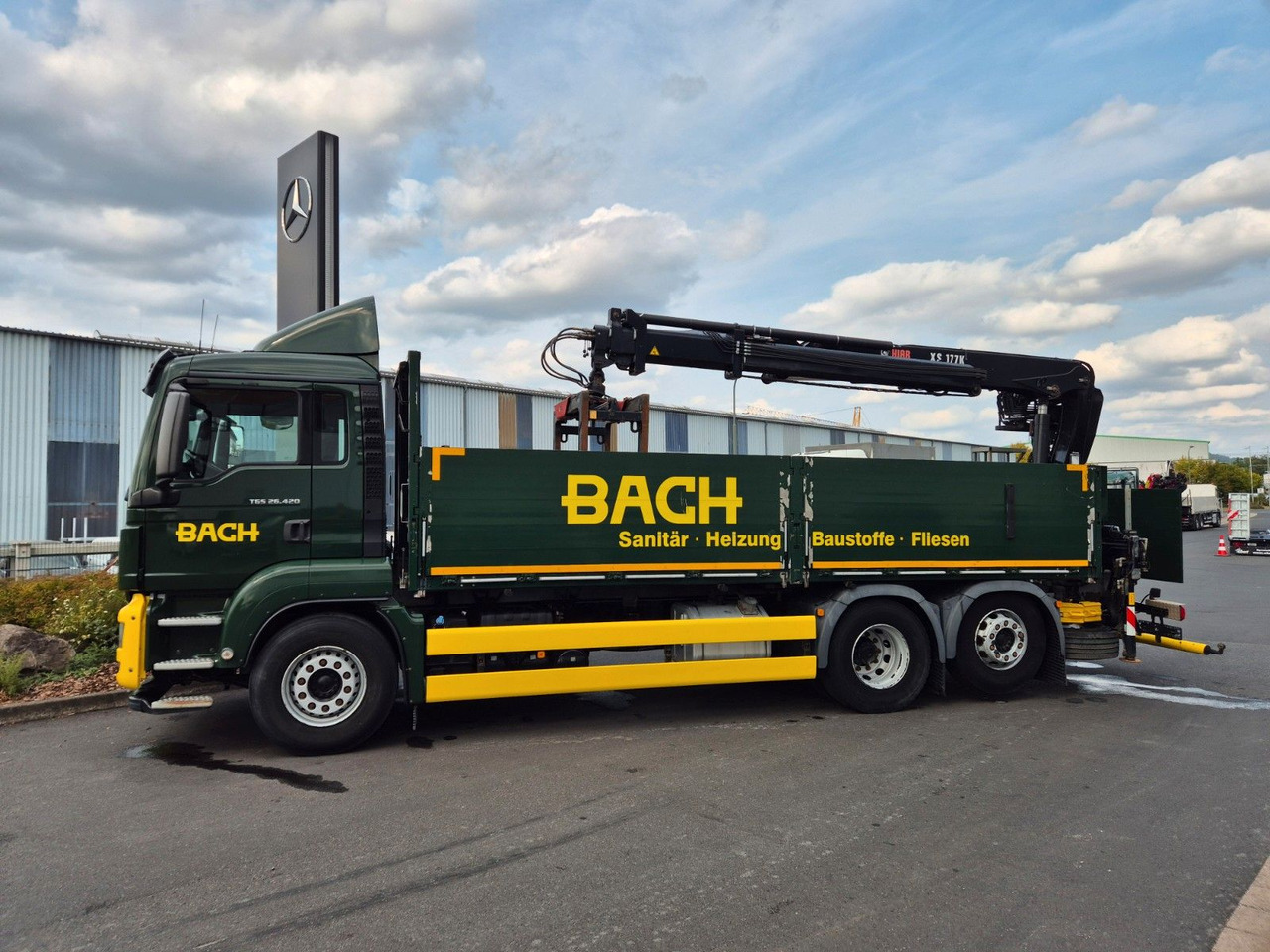 MAN TGS 26.420 6x2-4 LL Hiab 177K PRO 2 Stück - Camião de caixa aberta/ Plataforma, Camião grua: foto 5 MAN TGS 26.420 6x2-4 LL Hiab 177K PRO 2 Stück - Camião de caixa aberta/ Plataforma, Camião grua: foto 5