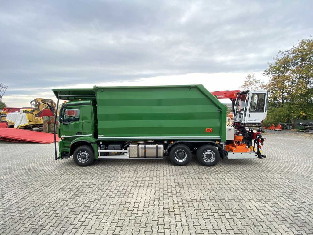 Camião de transporte de madeira, Camião grua novo Mercedes-Benz Arocs 2751L HAD + Q170L (11,5m!) -EBERT-Fäll-LKW: foto 11