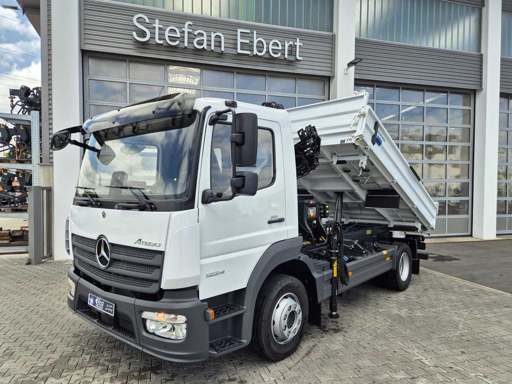 Mercedes-Benz Atego 1224 KK Kipper+Kran+Funk+Greifersteuerung - Camião basculante, Camião grua: foto 1 Mercedes-Benz Atego 1224 KK Kipper+Kran+Funk+Greifersteuerung - Camião basculante, Camião grua: foto 1