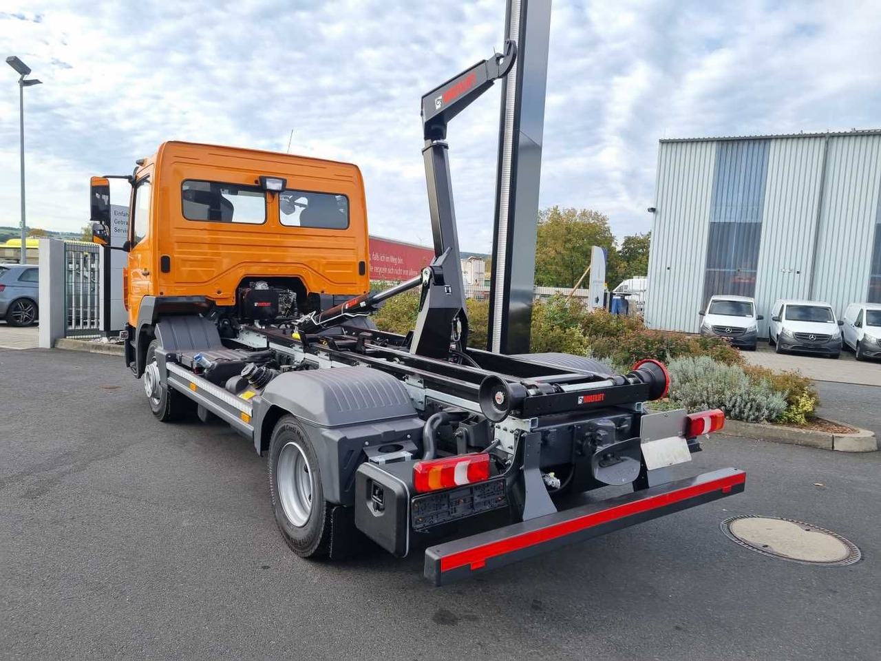 Camião polibenne Mercedes-Benz Atego 818 K 4x2 HIAB XR5S3650 AHK Klima: foto 8
