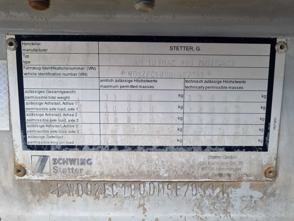Semi-reboque betoneira Schwing/Stetter AM 10 Betonmischer 10m³ BPW Lift: foto 15