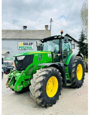 Trator John Deere 6210R, 2013r, pneumatyka, zaczepy, nowe opony! TANIO! 6215: foto 1