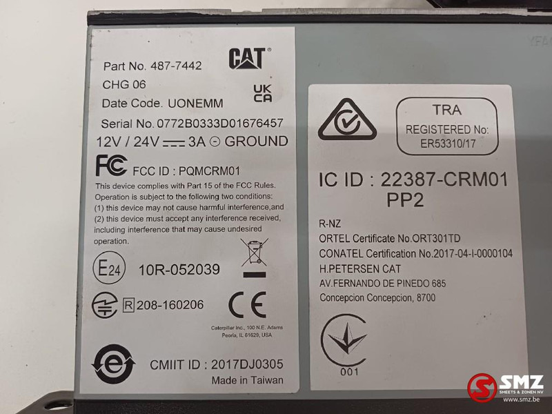 Caterpillar Radio Caterpillar - Sistema elétrico por Equipamento de movimentação: foto 4 Caterpillar Radio Caterpillar - Sistema elétrico por Equipamento de movimentação: foto 4