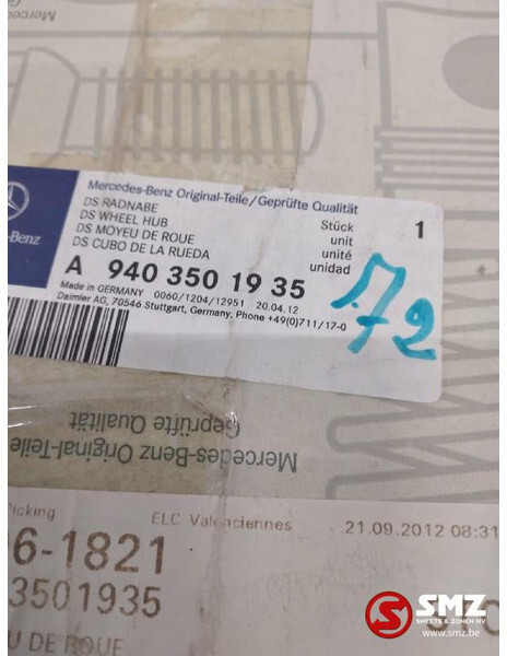 Mercedes-Benz Wielnaafreparatieset mercedes atego a9403501935 - Suspensão por Camião: foto 2 Mercedes-Benz Wielnaafreparatieset mercedes atego a9403501935 - Suspensão por Camião: foto 2