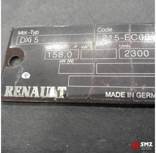 Renault Occ motor DXI5 158kw Renault - Motor por Camião: foto 5 Renault Occ motor DXI5 158kw Renault - Motor por Camião: foto 5