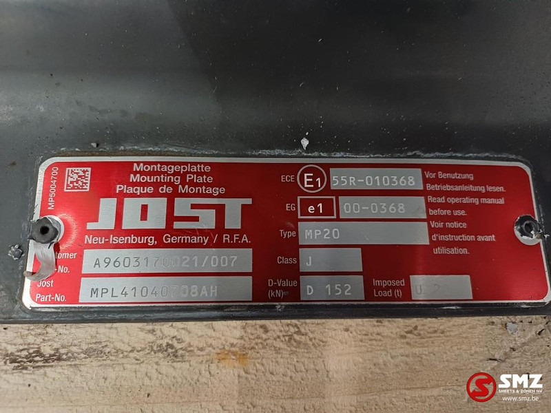 Jost Occ koppelschotel + montageplaat JSK36D JOST - Quinta-roda por Camião: foto 5 Jost Occ koppelschotel + montageplaat JSK36D JOST - Quinta-roda por Camião: foto 5