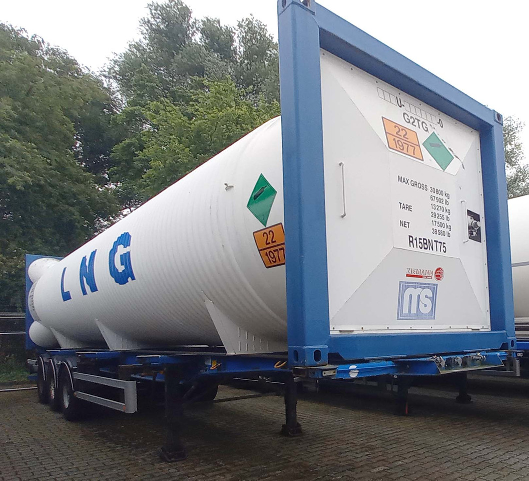 Ziemann LNG Methan Gas Cryogenic tank container 40ft tank - Semirreboque tanque: foto 1 Ziemann LNG Methan Gas Cryogenic tank container 40ft tank - Semirreboque tanque: foto 1