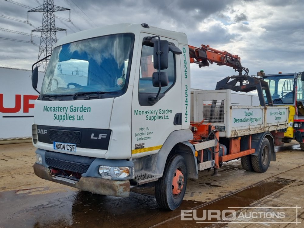 2004 DAF LF 45.150 - Camião de caixa aberta/ Plataforma: foto 1 2004 DAF LF 45.150 - Camião de caixa aberta/ Plataforma: foto 1