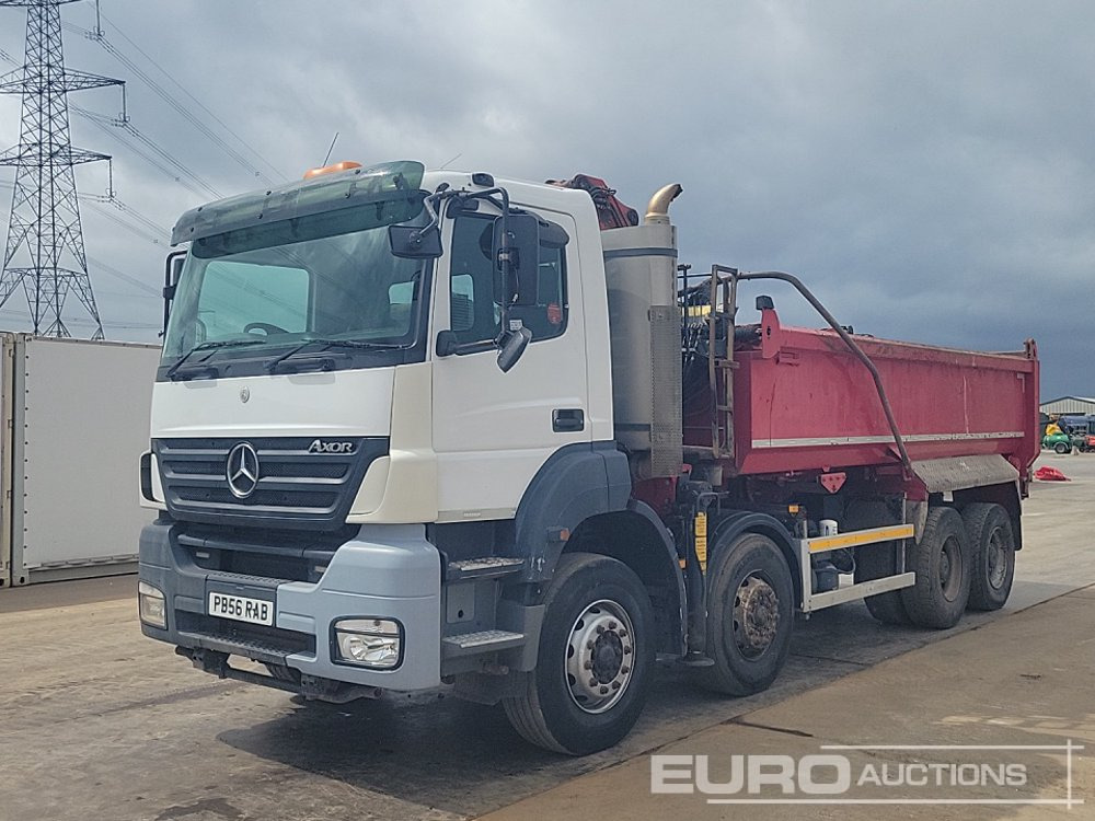 2007 Mercedes Axor 32.36 - Camião basculante, Camião grua: foto 1 2007 Mercedes Axor 32.36 - Camião basculante, Camião grua: foto 1