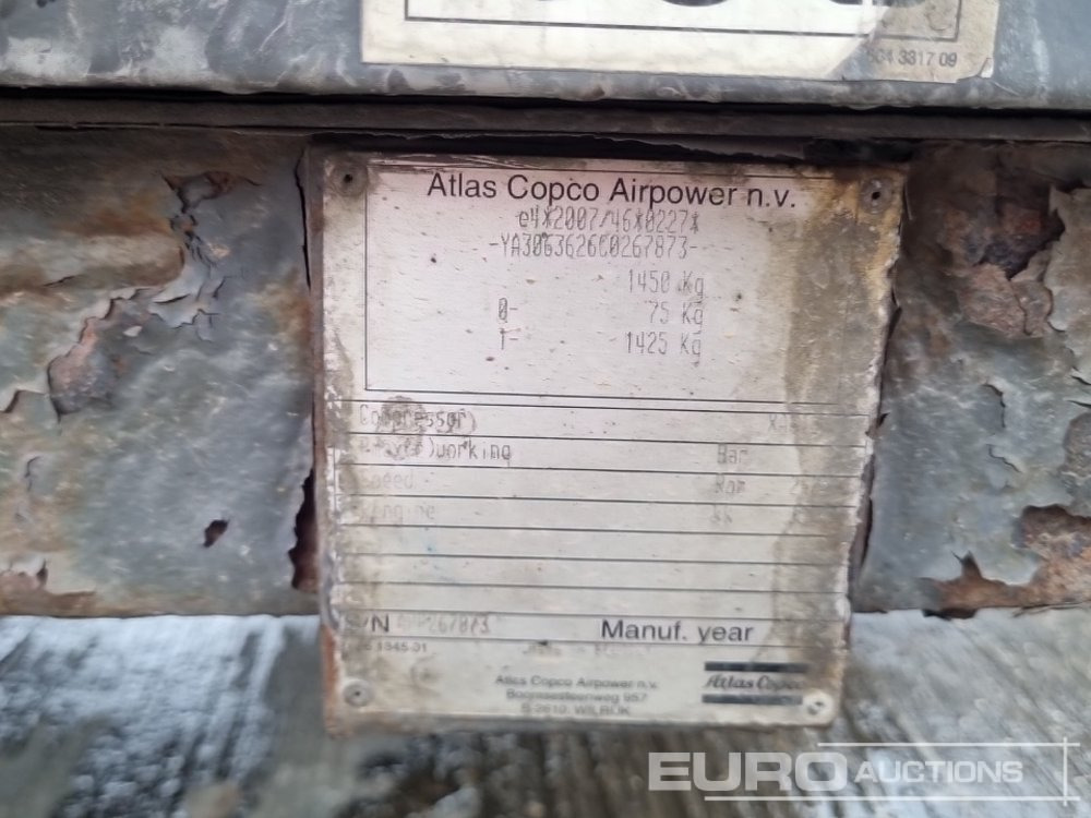 Compressor de ar 2012 Atlas Copco XAS 137: foto 27