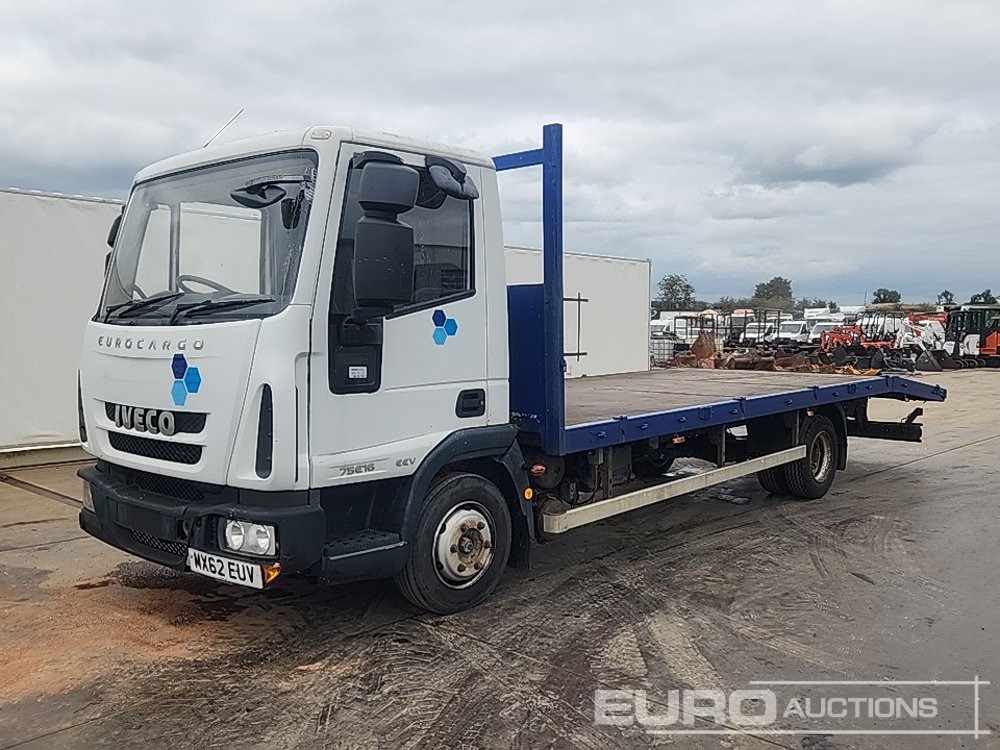 2012 Iveco 75E-16 - Camião de caixa aberta/ Plataforma: foto 1 2012 Iveco 75E-16 - Camião de caixa aberta/ Plataforma: foto 1
